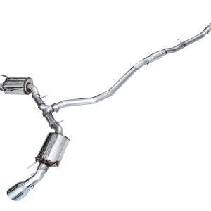 AWE Tuning Exhaust System Kit, Touring Edition Cat-Back System, Stainless Steel, With Muffler, Single Exhaust with Dual Outlet, Rear Exit – 3015-32331
