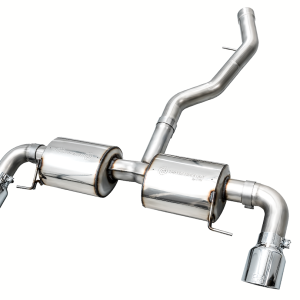 AWE Tuning Exhaust System Kit, Touring Edition Axle-Back System, Stainless Steel, Without Muffler, Single Exhaust with Dual Exits – 3015-32429