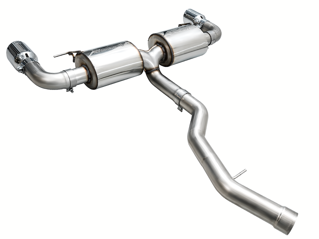 AWE Tuning Exhaust System Kit, Touring Edition Axle-Back System, Stainless Steel, Without Muffler, Single Exhaust with Dual Exits – 3015-32429