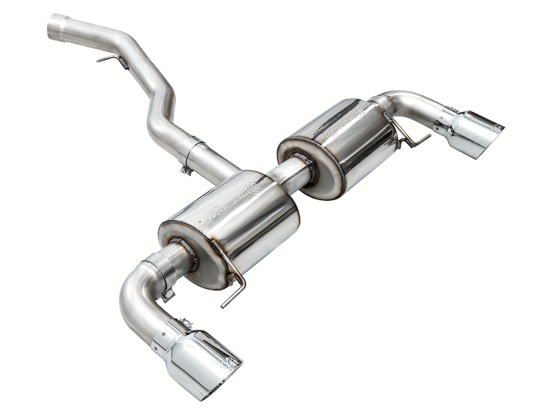 AWE Tuning Exhaust System Kit, Touring Edition Axle-Back System, Stainless Steel, Without Muffler, Single Exhaust with Dual Exits – 3015-32429