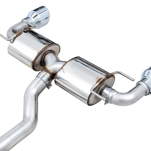 AWE Tuning Exhaust System Kit, Touring Edition Cat-Back System, Stainless Steel, Without Muffler, Single Exhaust with Dual Outlet – 3015-32486