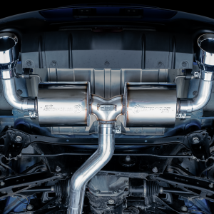 AWE Tuning Exhaust System Kit, Touring Edition Cat-Back System, Stainless Steel, Without Muffler, Single Exhaust with Dual Outlet – 3015-32486