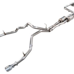 AWE Tuning Exhaust System Kit, 0FG Cat-Back System, Stainless Steel, With Muffler, Dual Exhaust with Dual Exits, Rear Exit – 3015-32630