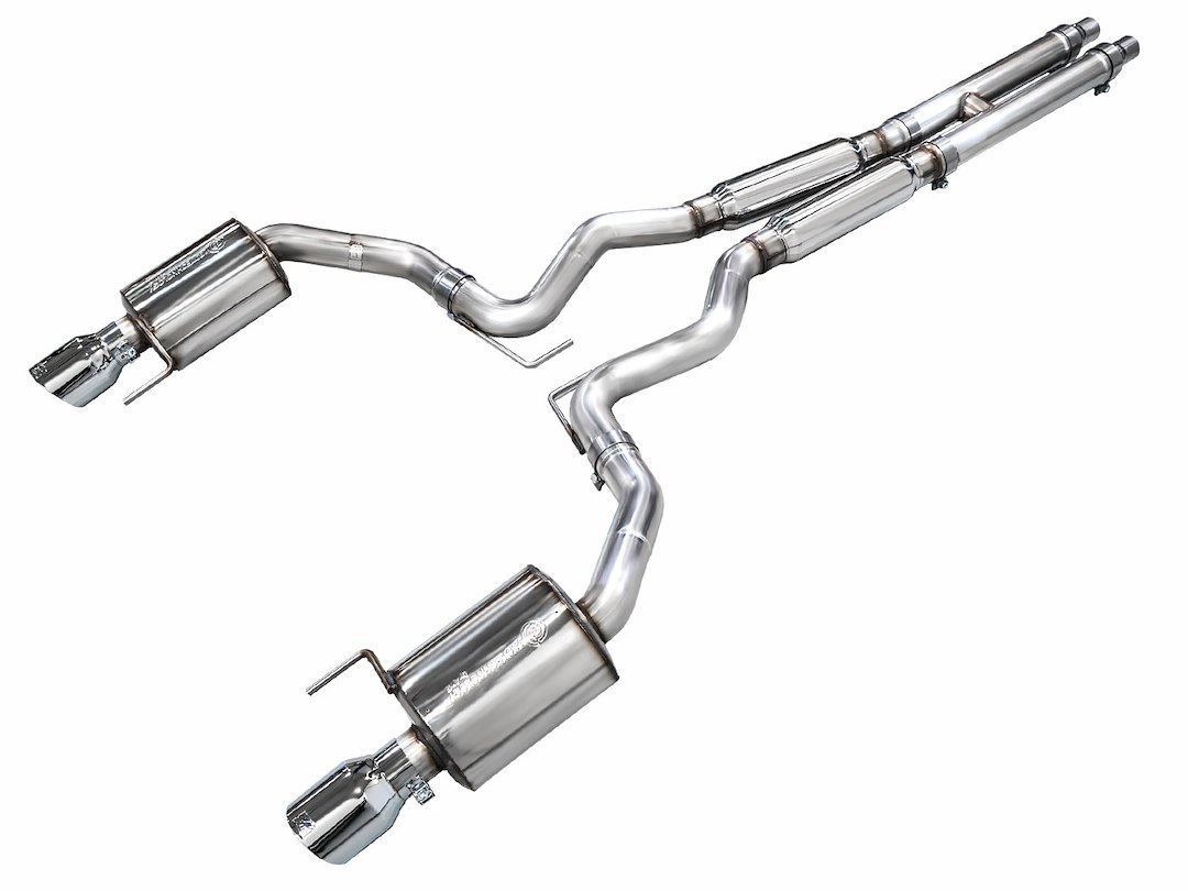 AWE Tuning Exhaust System Kit, Touring Edition Cat-Back System, Stainless Steel, With Muffler, Dual Exhaust with Dual Outlet, Rear Exit – 3015-32650