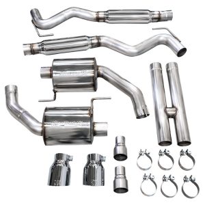 AWE Tuning Exhaust System Kit, Touring Edition Cat-Back System, Stainless Steel, With Muffler, Dual Exhaust with Dual Outlet, Rear Exit – 3015-32650