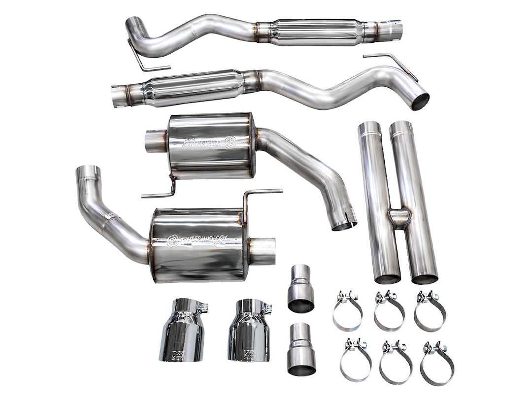 AWE Tuning Exhaust System Kit, Touring Edition Cat-Back System, Stainless Steel, With Muffler, Dual Exhaust with Dual Outlet, Rear Exit – 3015-32650