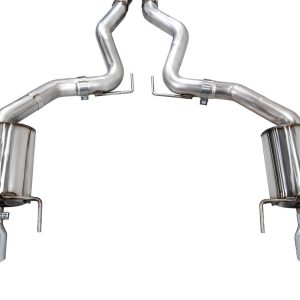 AWE Tuning Exhaust System Kit, Touring Edition Cat-Back System, Stainless Steel, With Muffler, Dual Exhaust with Dual Outlet, Rear Exit – 3015-32650
