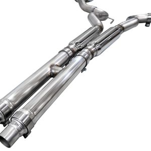 AWE Tuning Exhaust System Kit, Touring Edition Cat-Back System, Stainless Steel, With Muffler, Dual Exhaust with Dual Outlet, Rear Exit – 3015-32650