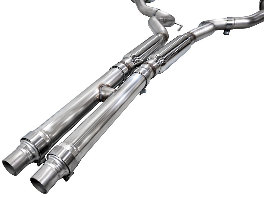 AWE Tuning Exhaust System Kit, Touring Edition Cat-Back System, Stainless Steel, With Muffler, Dual Exhaust with Dual Outlet, Rear Exit – 3015-32650