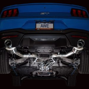 AWE Tuning Exhaust System Kit, Touring Edition Cat-Back System, Stainless Steel, With Muffler, Dual Exhaust with Dual Outlet, Rear Exit – 3015-32650