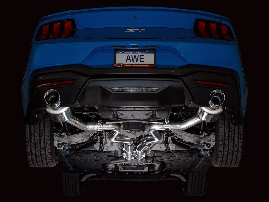 AWE Tuning Exhaust System Kit, Touring Edition Cat-Back System, Stainless Steel, With Muffler, Dual Exhaust with Dual Outlet, Rear Exit – 3015-32650