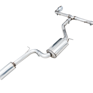 AWE Tuning Exhaust System Kit, Touring Edition Cat-Back System, Stainless Steel, Without Muffler, Single Exhaust with Dual Outlet – 3015-32658