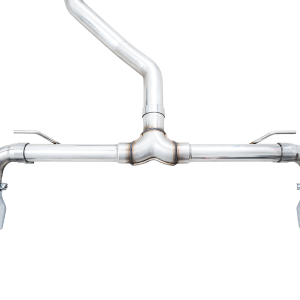 AWE Tuning Exhaust System Kit, Touring Edition Cat-Back System, Stainless Steel, Without Muffler, Single Exhaust with Dual Outlet – 3015-32658