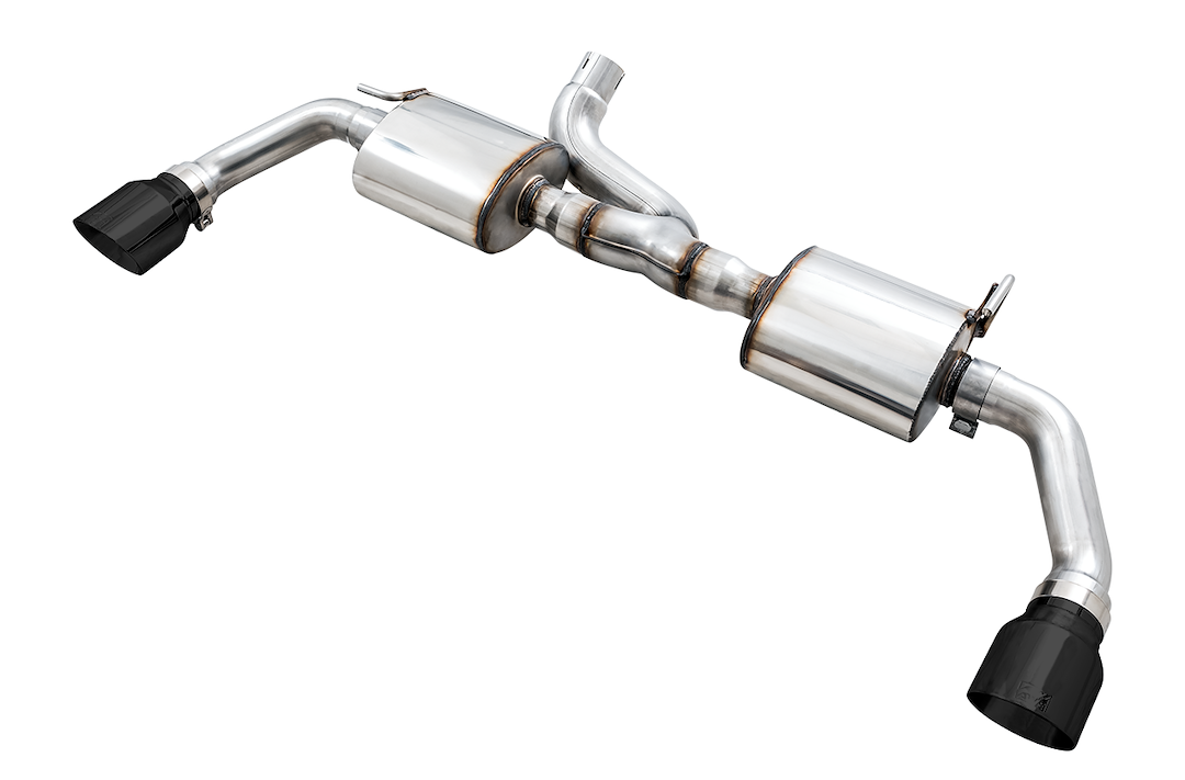 AWE Tuning Exhaust System Kit, Tread Edition Axle-Back System, Stainless Steel, Without Muffler, 3 Inch Pipe Diameter – 3015-33003