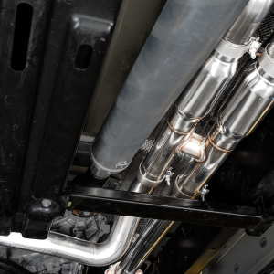 AWE Tuning Exhaust System Kit, 0FG Cat-Back System, T304L Stainless Steel, Without Muffler, Single Exhaust with Dual Exits, Rear Exit – 3015-33005