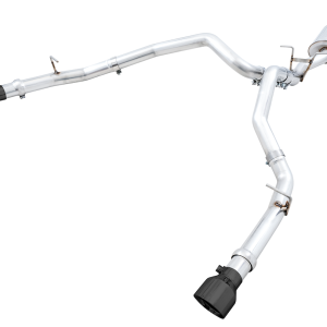 AWE Tuning Exhaust System Kit, 0FG Cat-Back System, T304L Stainless Steel, With Muffler, Single Exhaust with Dual Exits, Rear Exit – 3015-33006