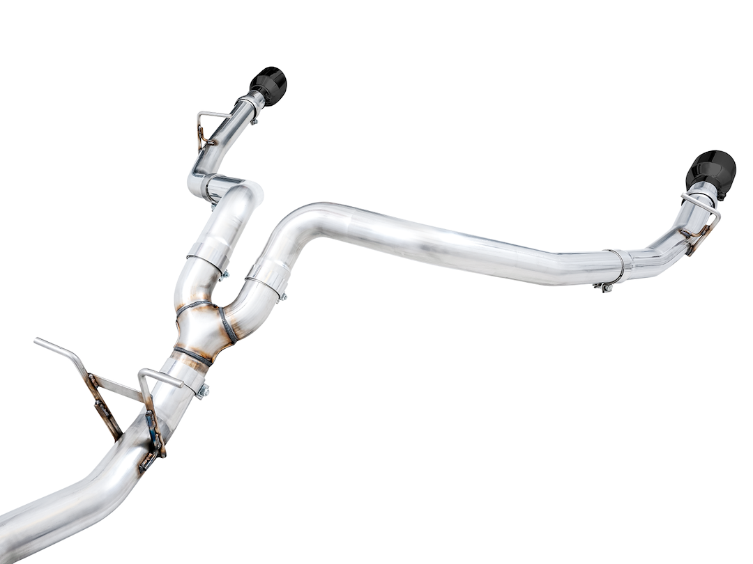 AWE Tuning Exhaust System Kit, 0FG Cat-Back System, T304L Stainless Steel, With Muffler, Single Exhaust with Dual Exits, Rear Exit – 3015-33006