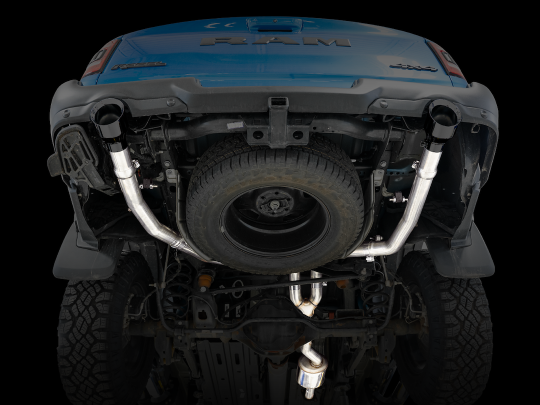 AWE Tuning Exhaust System Kit, 0FG Cat-Back System, T304L Stainless Steel, With Muffler, Single Exhaust with Dual Exits, Rear Exit – 3015-33006