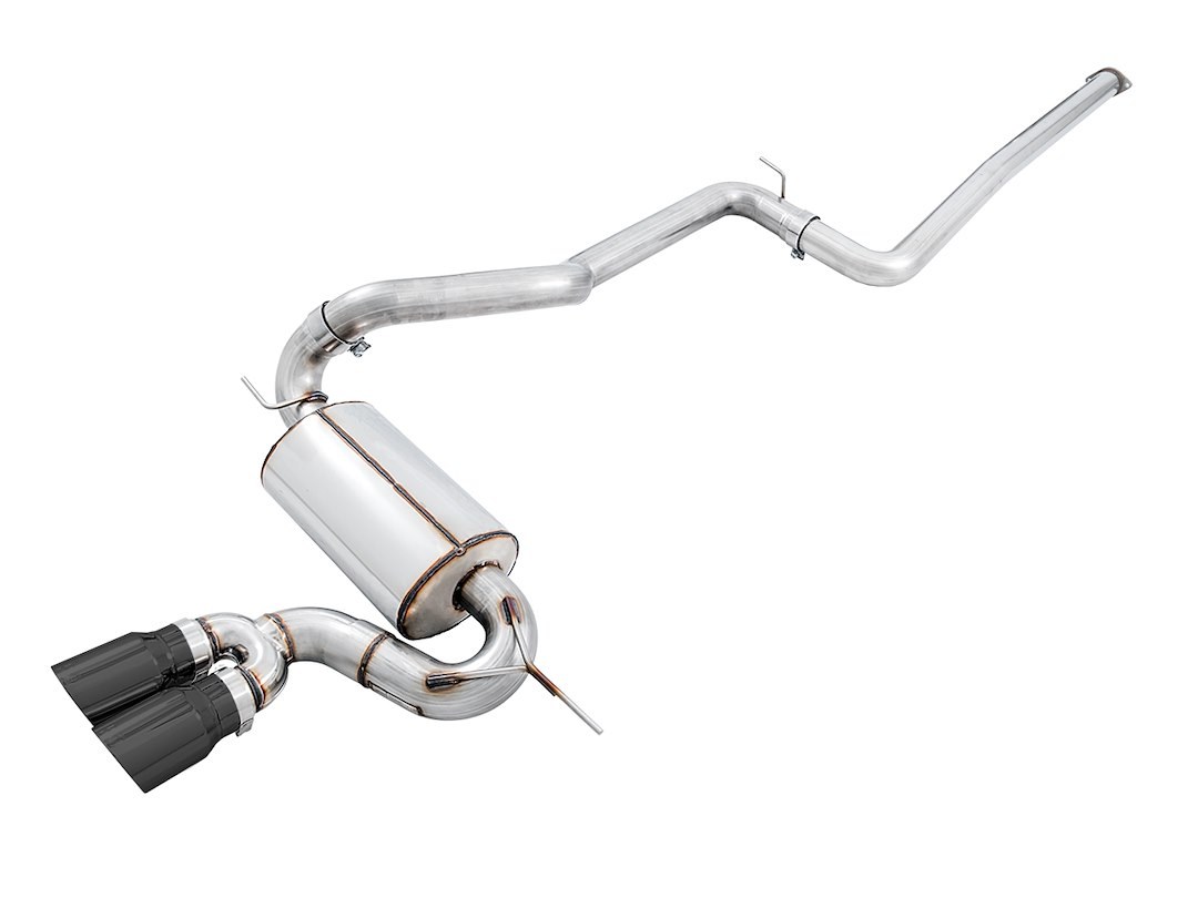 AWE Tuning Exhaust System Kit, Touring Edition Cat-Back System, Stainless Steel, Without Muffler, Single Exhaust with Single Outlet – 3015-33092