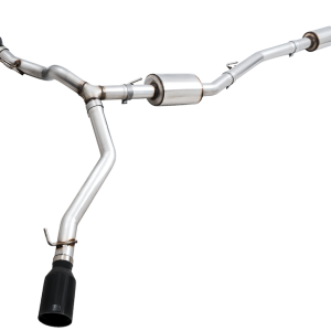 AWE Tuning Exhaust System Kit, Tread Edition Cat-Back System, Stainless Steel, Without Muffler, 3 Inch Pipe Diameter – 3015-33101