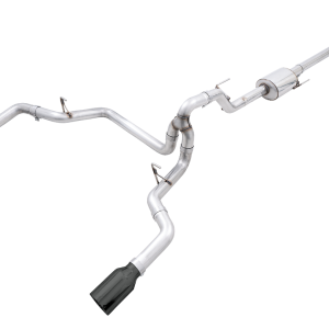 AWE Tuning Exhaust System Kit, 0FG Cat-Back System, Stainless Steel, Without Muffler, Single Exhaust with Dual Outlet, Rear Exit – 3015-33119