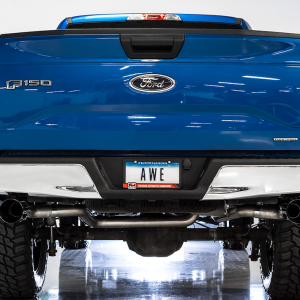 AWE Tuning Exhaust System Kit, 0FG Cat-Back System, T304L Stainless Steel, Without Muffler, Single Exhaust with Dual Exits, Rear Exit – 3015-33120