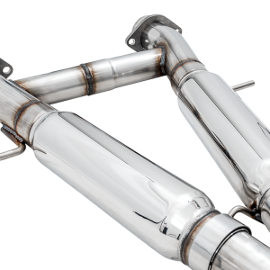 AWE Tuning Exhaust System Kit, Touring Edition Cat-Back System, Stainless Steel, Without Muffler, Dual Exhaust, Rear Exit – 3015-33121