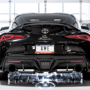 AWE Tuning Exhaust System Kit, Touring Edition Cat-Back System, Stainless Steel, Without Muffler, Dual Exhaust with Dual Outlet – 3015-33132