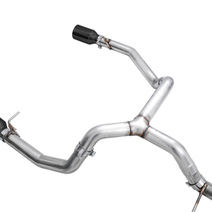 AWE Tuning Exhaust System Kit, 0FG Cat-Back System, Stainless Steel, Without Muffler, Single Exhaust with Dual Exits, Rear Exit – 3015-33206