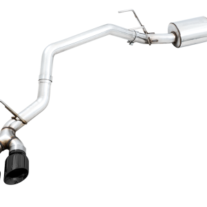 AWE Tuning Exhaust System Kit, 0FG Cat-Back System, T304L Stainless Steel, With Muffler, Single Exhaust with Single Exits, Rear Exit – 3015-33309