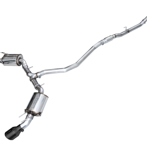 AWE Tuning Exhaust System Kit, Touring Edition Cat-Back System, Stainless Steel, With Muffler, Single Exhaust with Dual Outlet, Rear Exit – 3015-33331