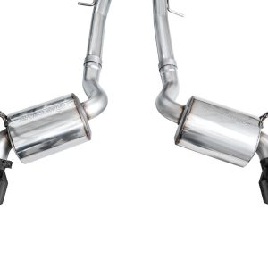 AWE Tuning Exhaust System Kit, Touring Edition Cat-Back System, Stainless Steel, With Muffler, Dual Exhaust with Dual Outlet, Rear Exit – 3015-33400