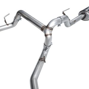 AWE Tuning Exhaust System Kit, 0FG Cat-Back System, T304L Stainless Steel, With Muffler, Single Exhaust with Dual Exits, Rear Exit – 3015-33402