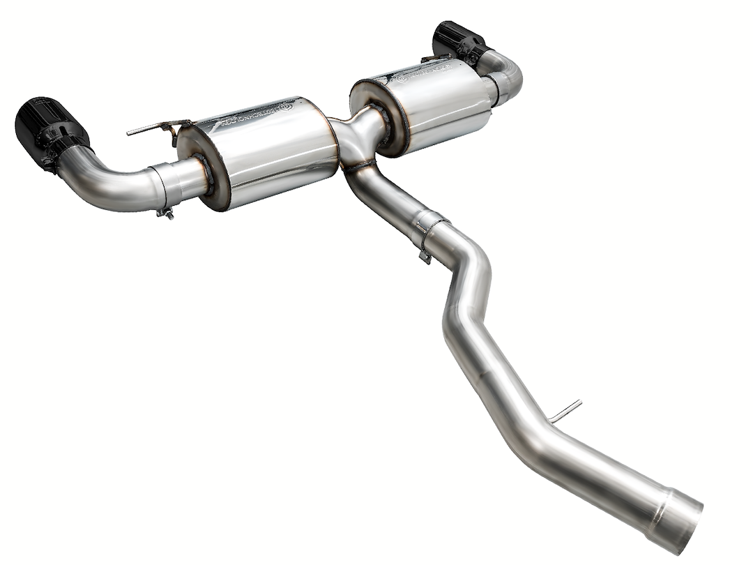 AWE Tuning Exhaust System Kit, Touring Edition Axle-Back System, Stainless Steel, Without Muffler, Single Exhaust with Dual Exits – 3015-33429