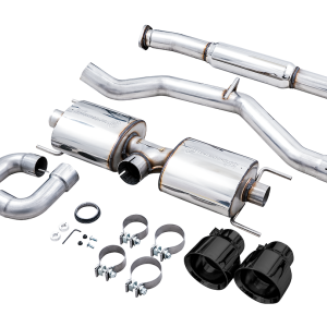 AWE Tuning Exhaust System Kit, Touring Edition Cat-Back System, Stainless Steel, Without Muffler, Single Exhaust with Dual Outlet – 3015-33486