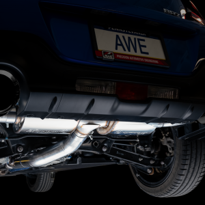 AWE Tuning Exhaust System Kit, Touring Edition Cat-Back System, Stainless Steel, Without Muffler, Single Exhaust with Dual Outlet – 3015-33486