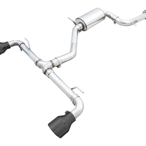 AWE Tuning Exhaust System Kit, Touring Edition Cat-Back System, Stainless Steel, Without Muffler, Single Exhaust with Dual Outlet – 3015-33658