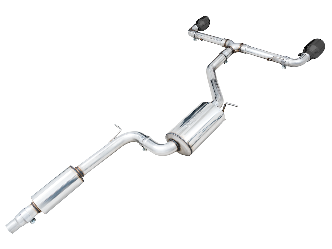 AWE Tuning Exhaust System Kit, Touring Edition Cat-Back System, Stainless Steel, Without Muffler, Single Exhaust with Dual Outlet – 3015-33658