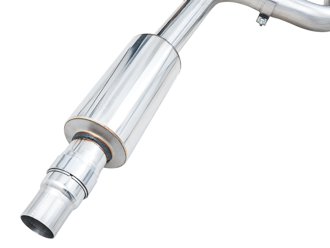 AWE Tuning Exhaust System Kit, Touring Edition Cat-Back System, Stainless Steel, Without Muffler, Single Exhaust with Dual Outlet – 3015-33658