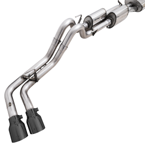 AWE Tuning Exhaust System Kit, 0FG Cat-Back System, Stainless Steel, With Muffler, Dual Exhaust with Dual Outlet, Side Exit – 3015-33826