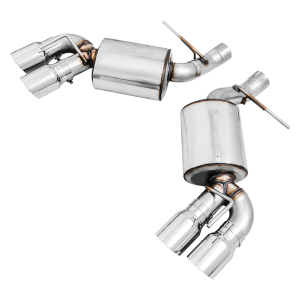 AWE Tuning Exhaust System Kit, Touring Edition Axle-Back System, Stainless Steel, Without Muffler, Single Exhaust with Quad Outlet – 3015-42093