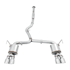 AWE Tuning Exhaust System Kit, Touring Edition Cat-Back System, Stainless Steel, Without Muffler, Single Exhaust with Dual Exits – 3015-42098