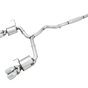 AWE Tuning Exhaust System Kit, Touring Edition Cat-Back System, Stainless Steel, Without Muffler, Single Exhaust with Dual Exits – 3015-42098