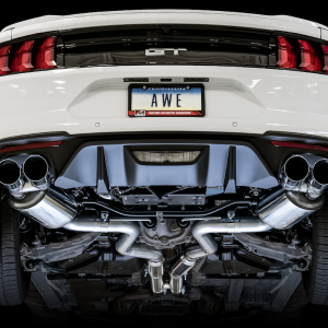 AWE Tuning Exhaust System Kit, Touring Edition Cat-Back System, Stainless Steel, Without Muffler, Dual Exhaust with Dual Exits, Rear Exit – 3015-42102
