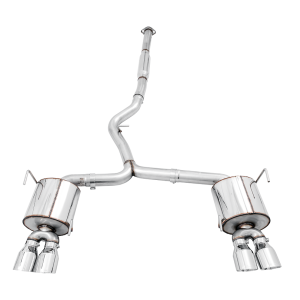 AWE Tuning Exhaust System Kit, Touring Edition Cat-Back System, Stainless Steel, Without Muffler, Single Exhaust with Dual Outlet – 3015-42104