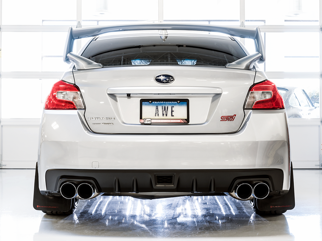 AWE Tuning Exhaust System Kit, Touring Edition Cat-Back System, Stainless Steel, Without Muffler, Single Exhaust with Dual Outlet – 3015-42104