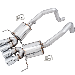 AWE Tuning Exhaust System Kit, Touring Edition Axle-Back System, Stainless Steel, Without Muffler, Single Exhaust with Single Outlet – 3015-42133