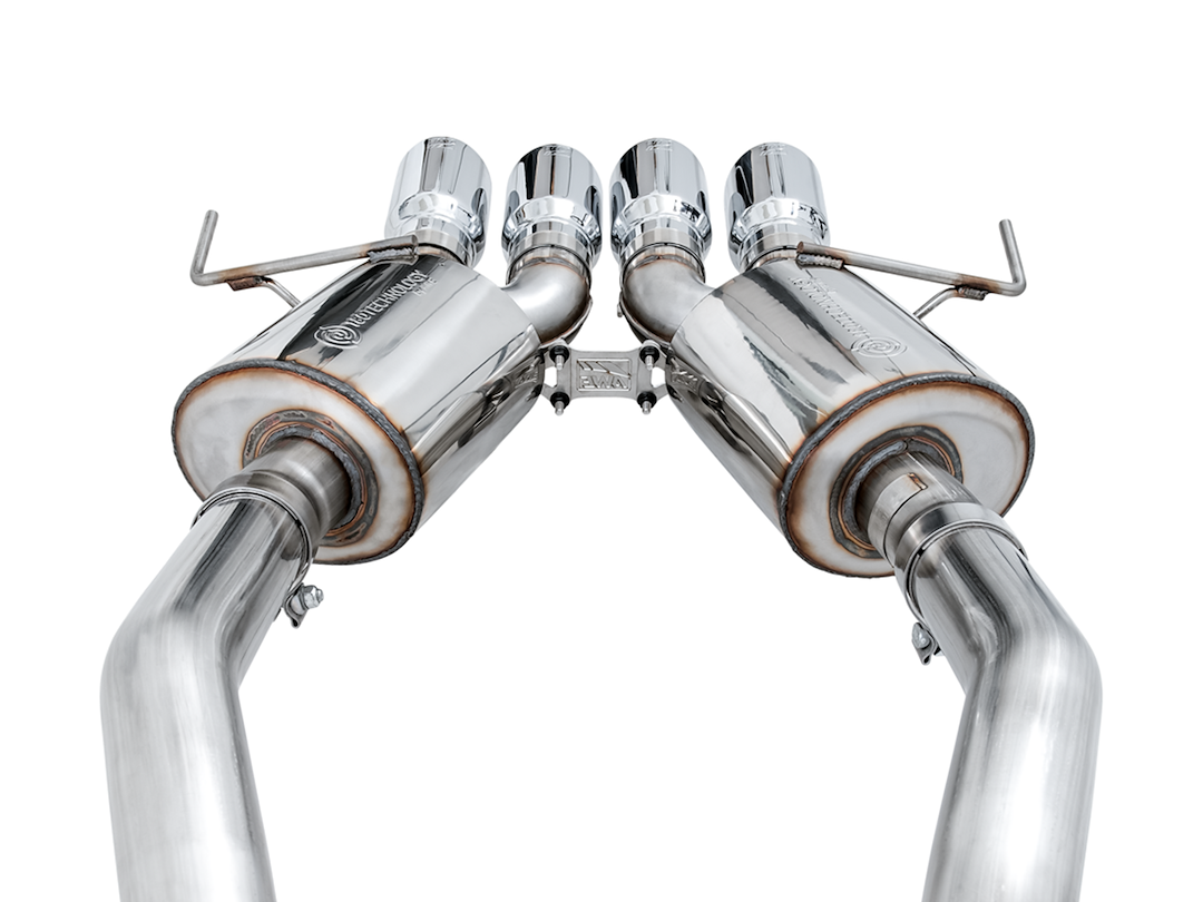 AWE Tuning Exhaust System Kit, Touring Edition Axle-Back System, Stainless Steel, Without Muffler, Single Exhaust with Single Outlet – 3015-42133