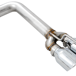 AWE Tuning Exhaust System Kit, Track Edition Cat-Back System, Stainless Steel, Without Muffler, Dual Exhaust, Rear Exit – 3015-42136