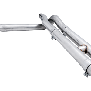 AWE Tuning Exhaust System Kit, 0FG Cat-Back System, Stainless Steel, Without Muffler, Single Exhaust with Dual Exits, Rear Exit – 3015-42203
